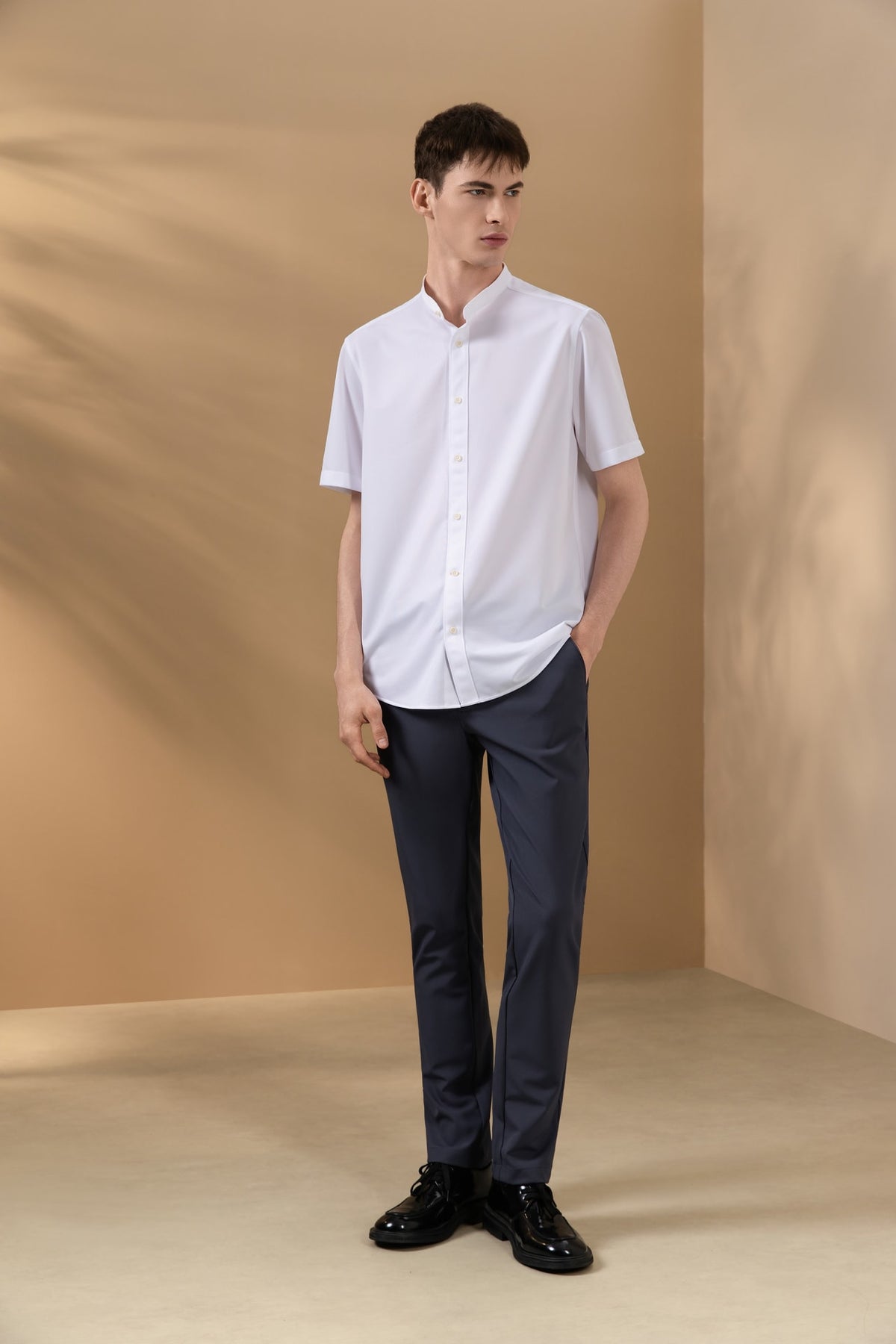 G2000 - Shirts - Poly Knit Comfort Fit Stand Collar Short Sleeve Shirt