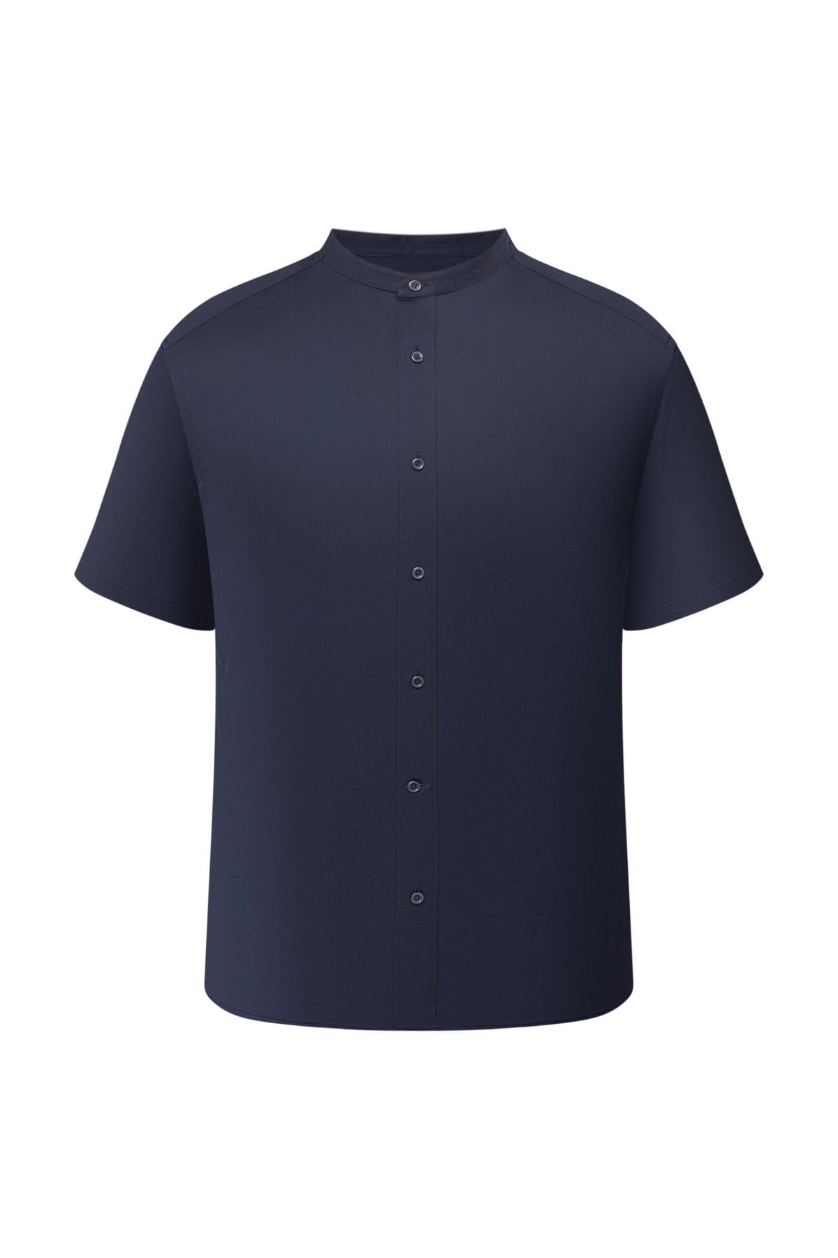 G2000 - Shirts - Poly Knit Comfort Fit Stand Collar Short Sleeve Shirt - Comfort - Peacoat