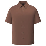 2 Side Brush Twill Comfort Fit Short Sleeve Casual Shirt