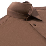 2 Side Brush Twill Comfort Fit Short Sleeve Casual Shirt