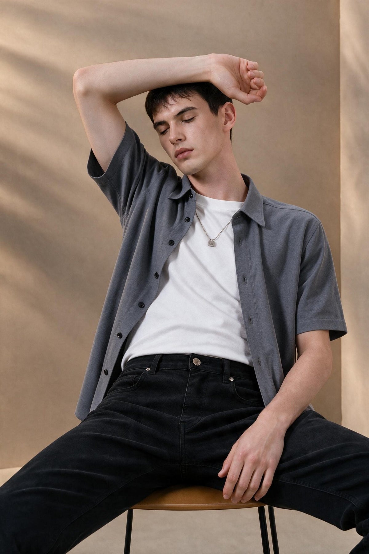 G2000 - Shirts - 2 Side Brush Twill Comfort Fit Short Sleeve Casual Shirt - Aluminum - Comfort