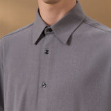 2 Side Brush Twill Comfort Fit Short Sleeve Casual Shirt