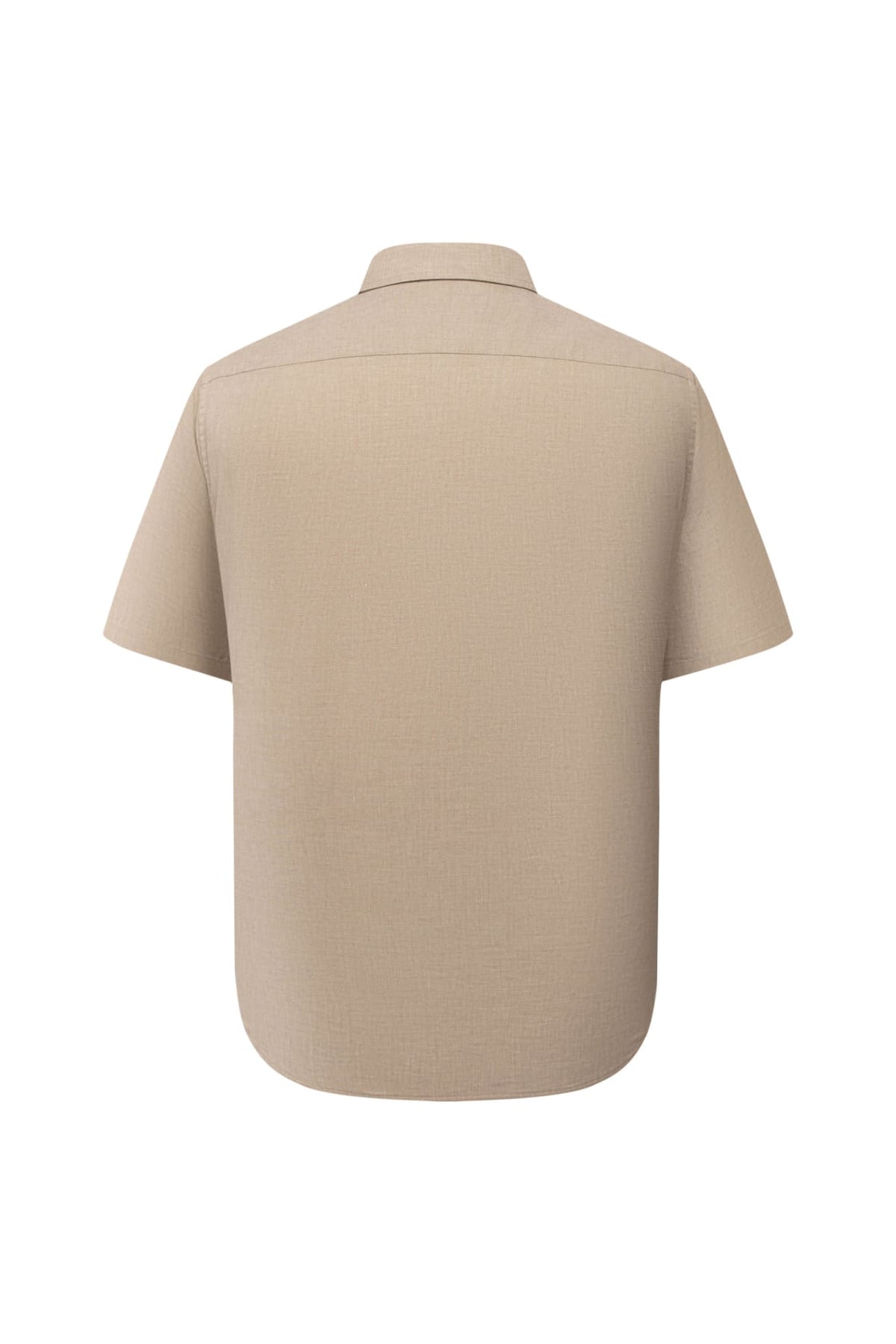 Linen Blend Comfort Fit Short Sleeve Casual Shirt