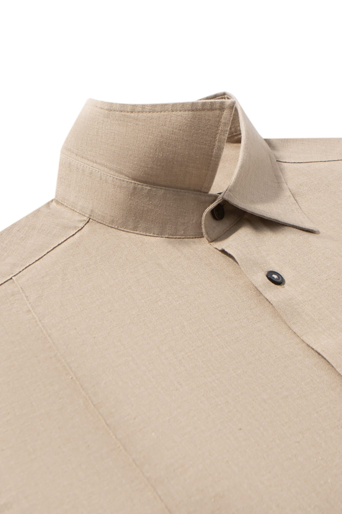 Linen Blend Comfort Fit Short Sleeve Casual Shirt