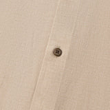 Linen Blend Comfort Fit Short Sleeve Casual Shirt