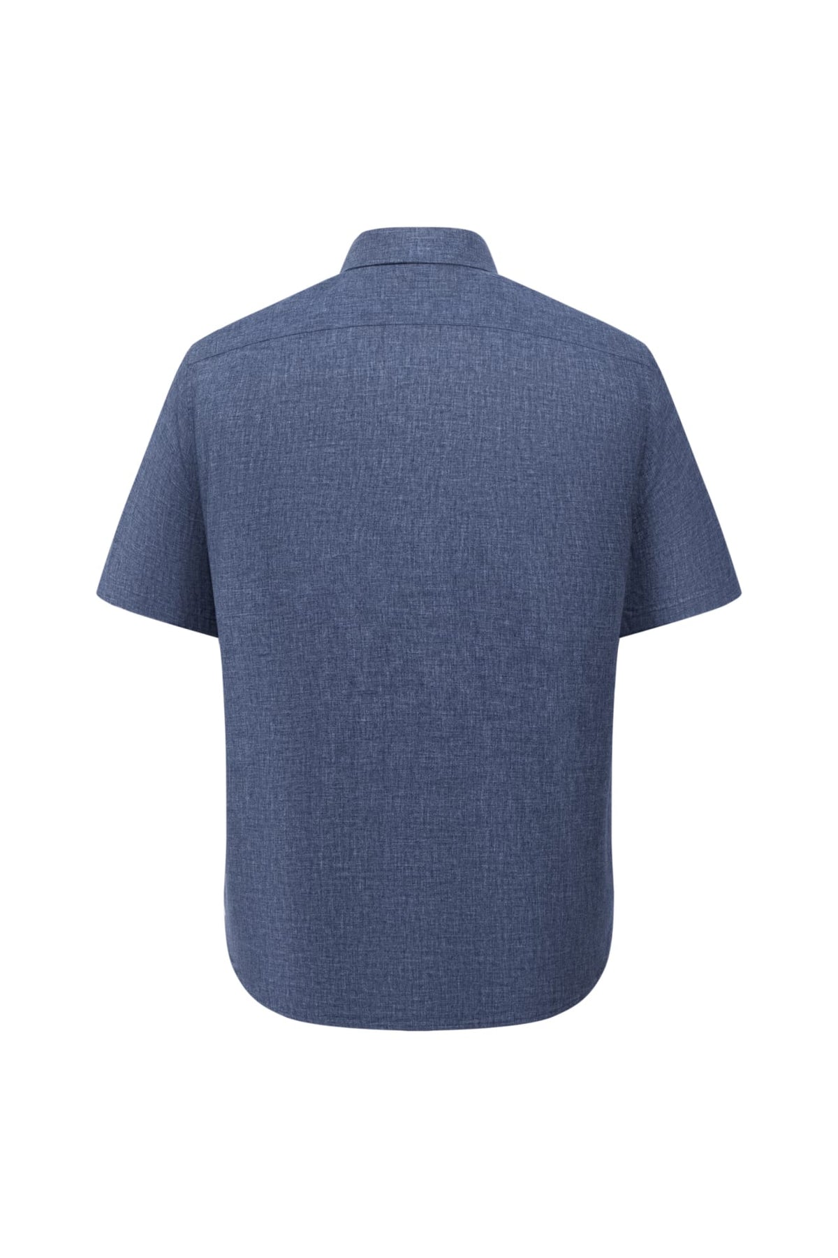Linen Blend Comfort Fit Short Sleeve Casual Shirt