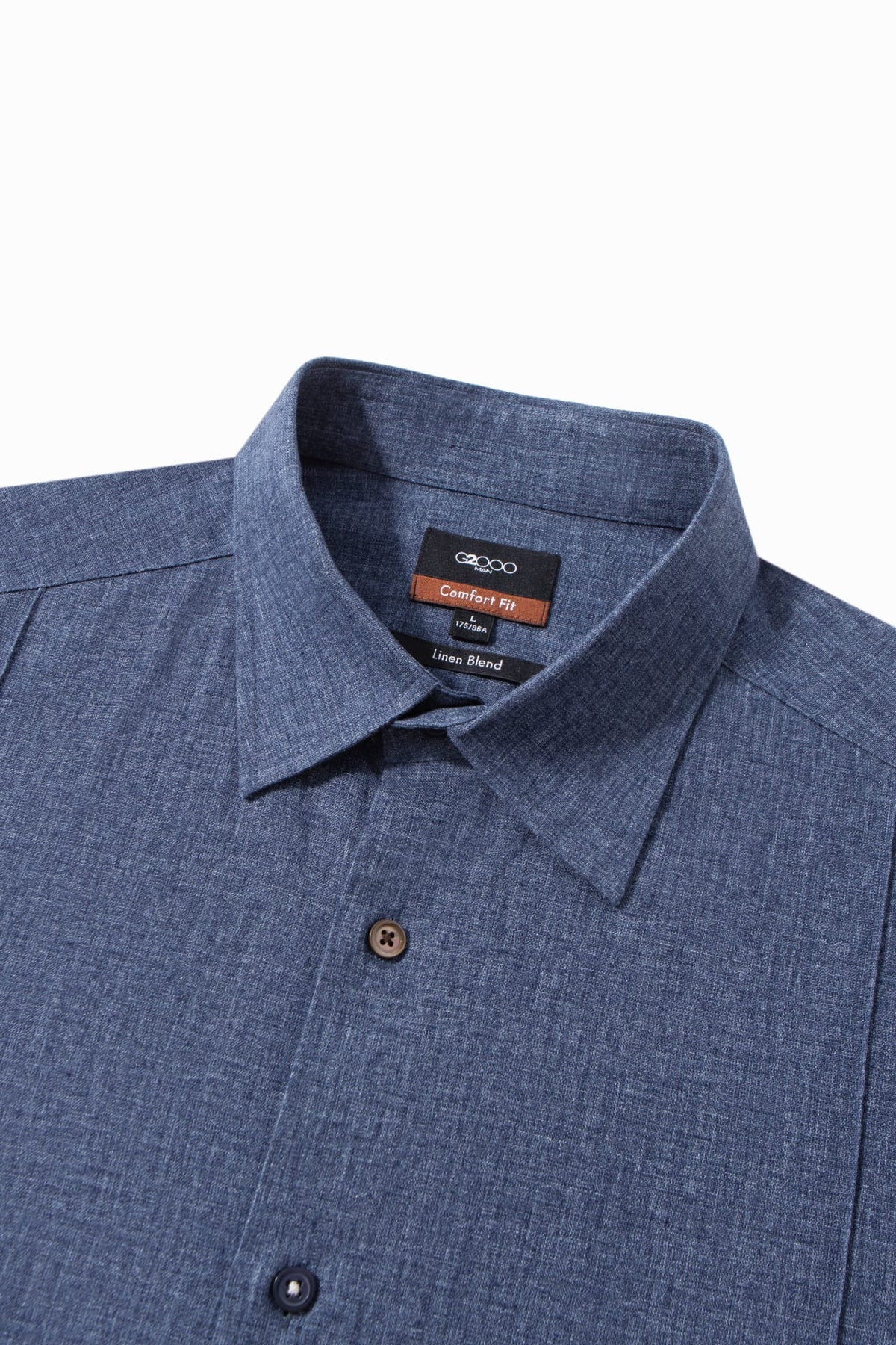 Linen Blend Comfort Fit Short Sleeve Casual Shirt
