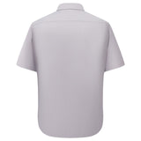 Lyocell Blend Stripe Comfor Fit Short Sleeve Casual Shirt