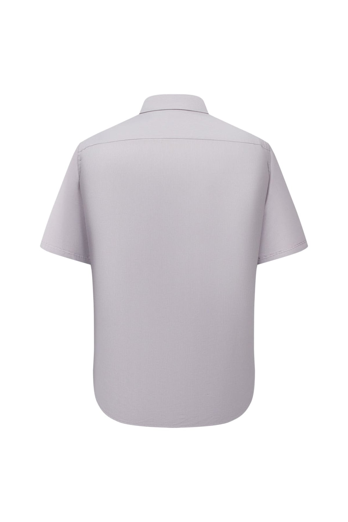 Lyocell Blend Stripe Comfor Fit Short Sleeve Casual Shirt