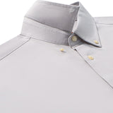 Lyocell Blend Stripe Comfor Fit Short Sleeve Casual Shirt