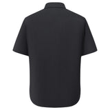 Lyocell Blend Stripe Comfor Fit Short Sleeve Casual Shirt