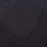 Lyocell Blend Stripe Comfor Fit Short Sleeve Casual Shirt