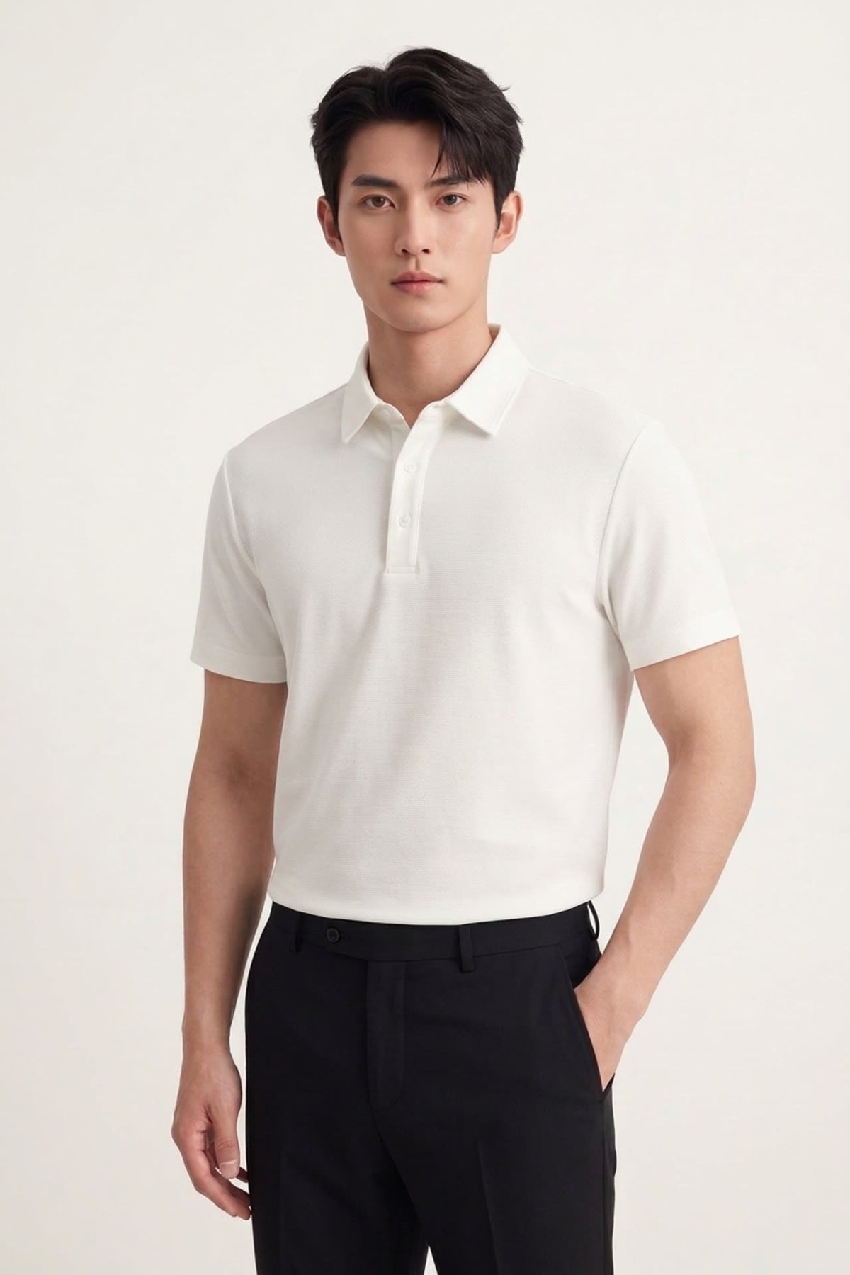 Cool Touch Mercerized Cotton Ottoman Relax Fit Polo Tee