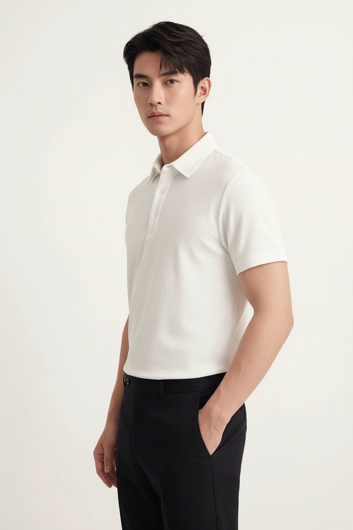 Cool Touch Mercerized Cotton Ottoman Relax Fit Polo Tee