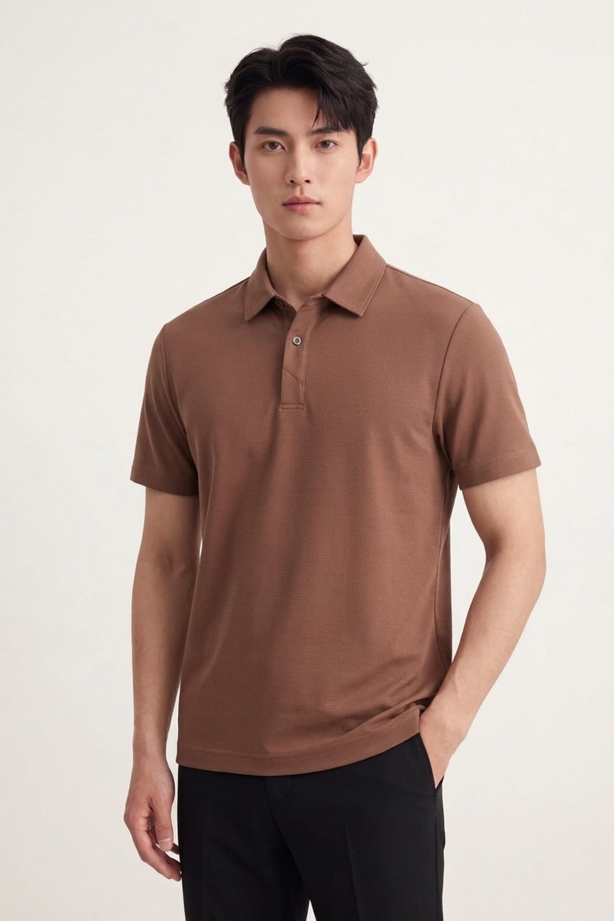 Cool Touch Mercerized Cotton Ottoman Relax Fit Polo Tee