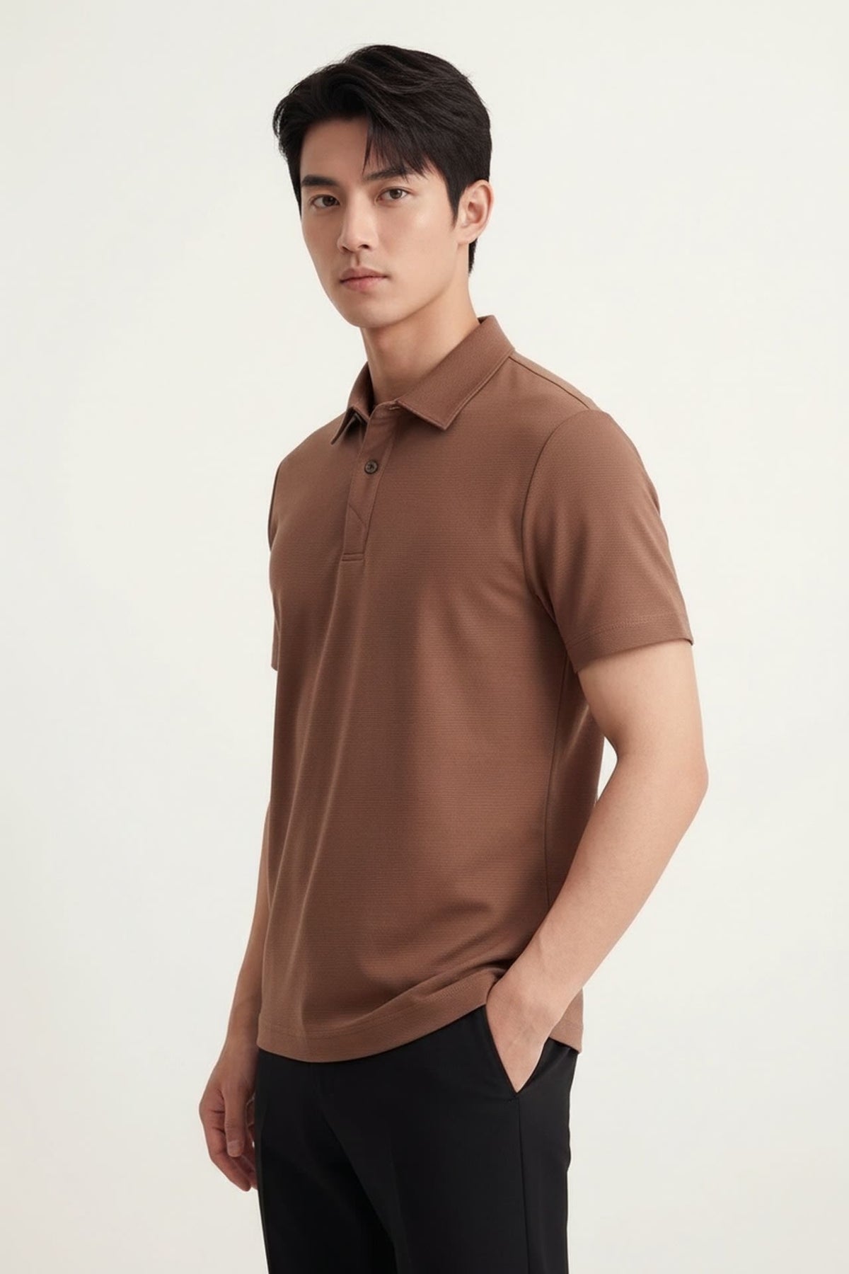 Cool Touch Mercerized Cotton Ottoman Relax Fit Polo Tee