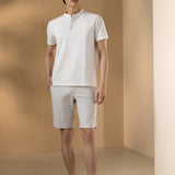 Cool Touch Mercerized Cotton Ottoman Comfort Fit Stand Collar Polo Tee