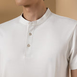 Cool Touch Mercerized Cotton Ottoman Comfort Fit Stand Collar Polo Tee