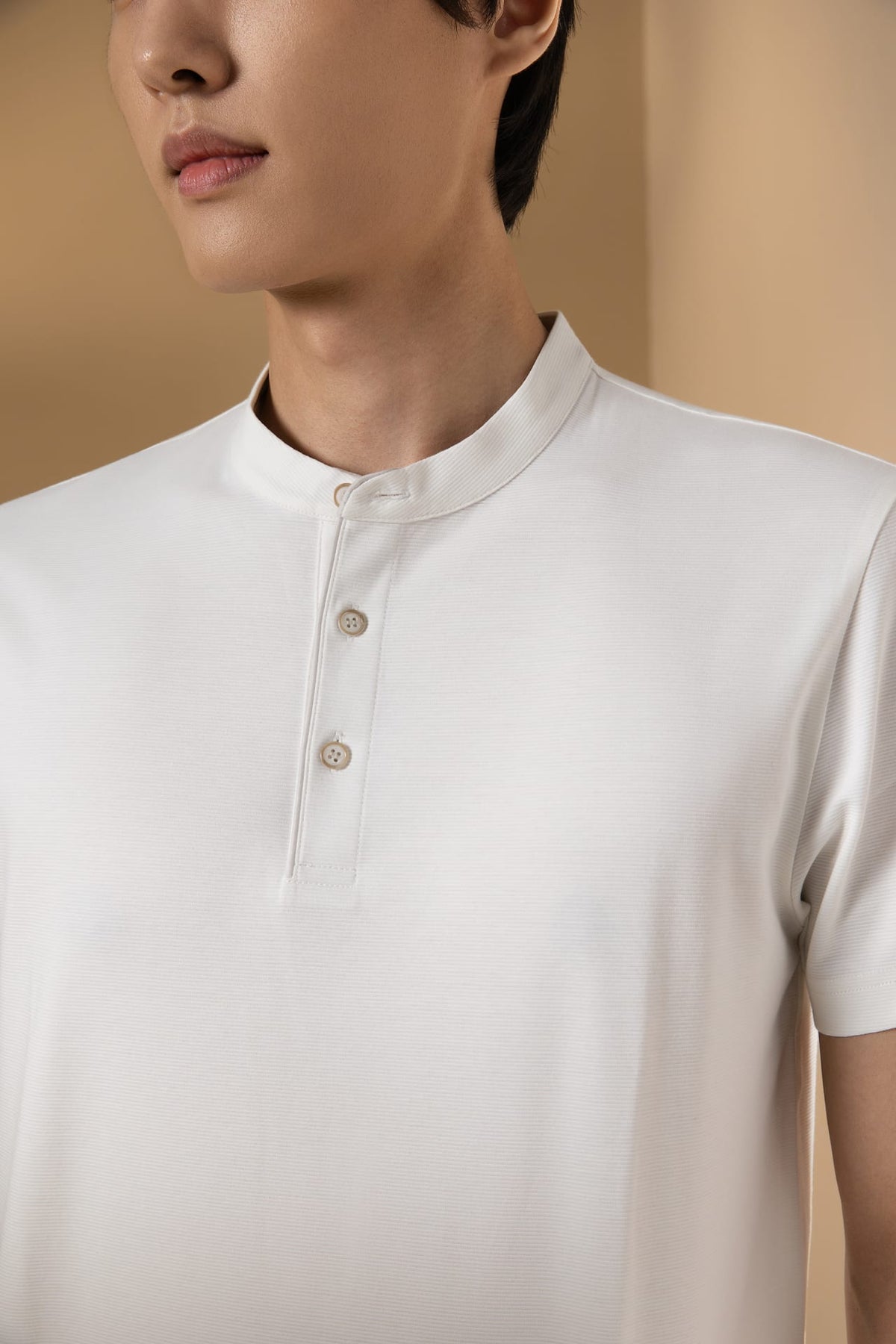 Cool Touch Mercerized Cotton Ottoman Comfort Fit Stand Collar Polo Tee