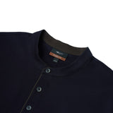 Cool Touch Mercerized Cotton Ottoman Comfort Fit Stand Collar Polo Tee
