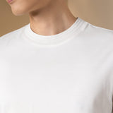 Cool Touch Mercerized Cotton Ottoman Comfort Fit Crew Neck Tee