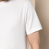 Cool Touch Mercerized Cotton Ottoman Comfort Fit Crew Neck Tee