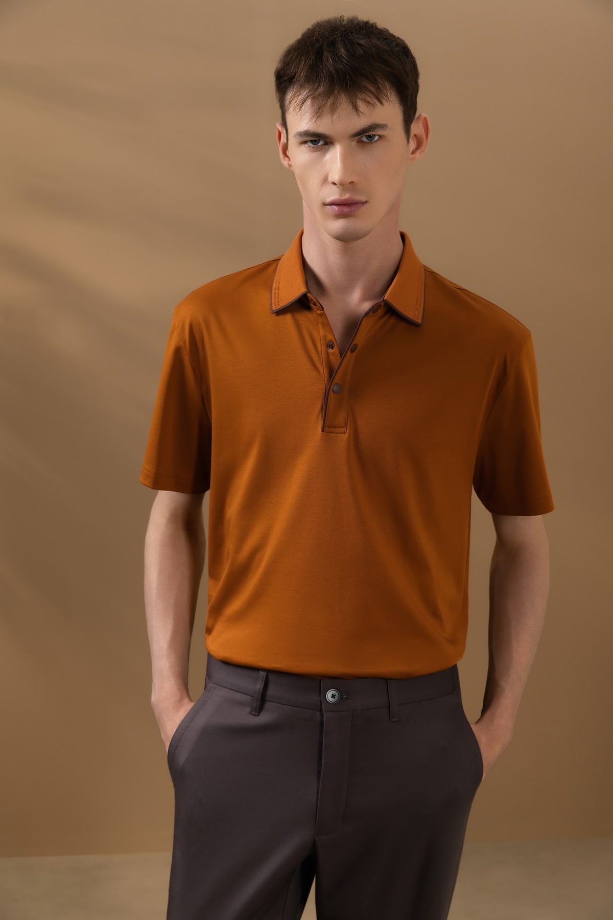 Cool Touch Pure Cotton Interlock Relax Fit Polo Tee