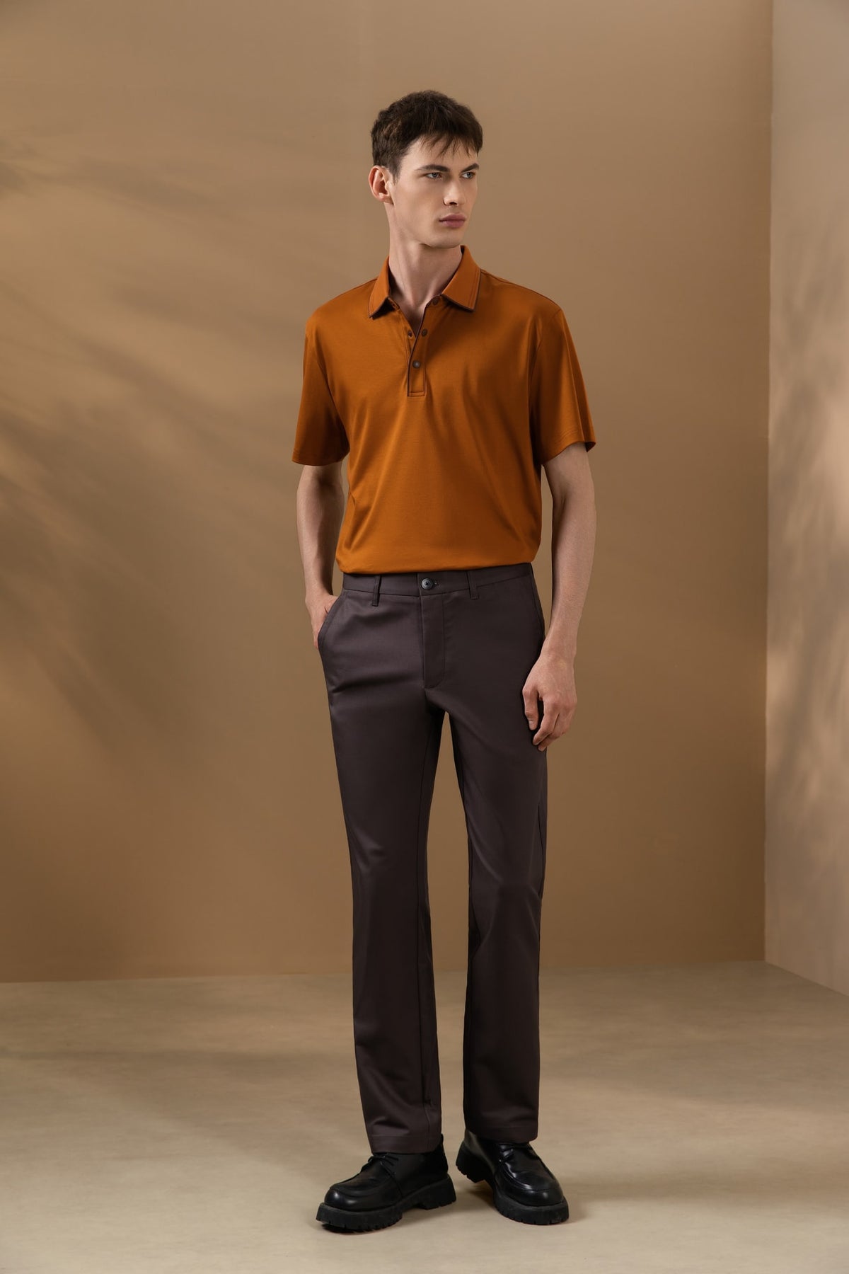 Cool Touch Pure Cotton Interlock Relax Fit Polo Tee