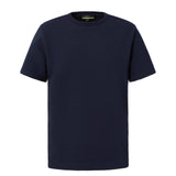 Cotton Blend Ottoman Relax Fit Crew Neck Tee