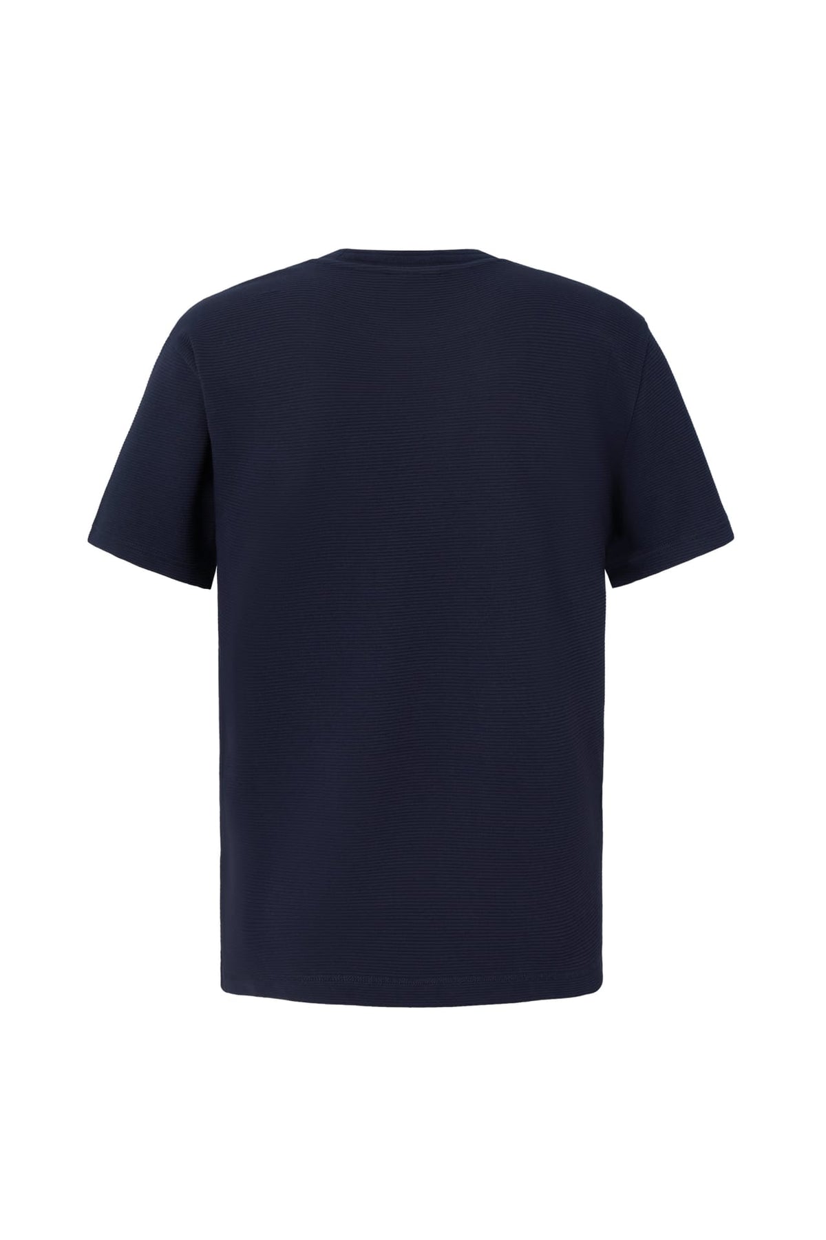 Cotton Blend Ottoman Relax Fit Crew Neck Tee