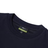 Cotton Blend Ottoman Relax Fit Crew Neck Tee