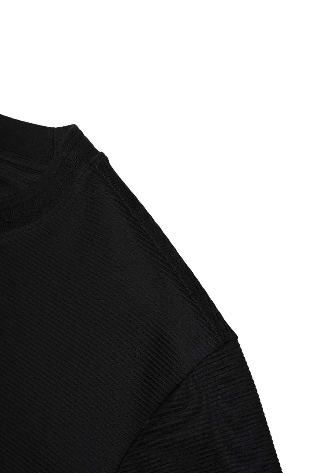 Cotton Blend Ottoman Relax Fit Crew Neck Tee