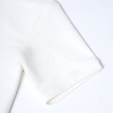 Cotton Blend Ottoman Oversize Fit Polo Tee