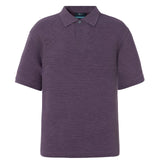 Cotton Blend Ottoman Oversize Fit Polo Tee