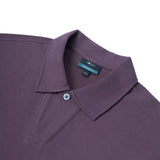 Cotton Blend Ottoman Oversize Fit Polo Tee
