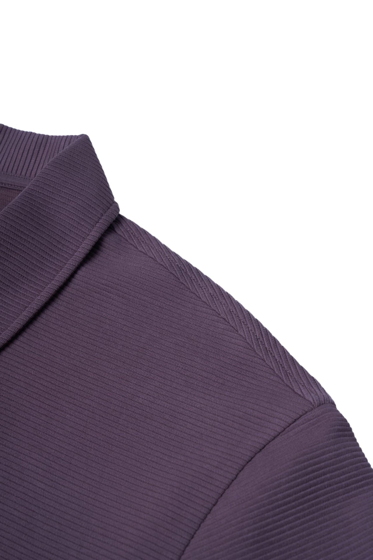 Cotton Blend Ottoman Oversize Fit Polo Tee