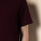 Waffle Knit Relax Fit Polo Tee