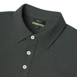 Waffle Knit Relax Fit Polo Tee
