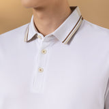 Mercerized Cotton Pique Comfort Fit Polo Tee