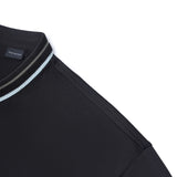 Mercerized Cotton Pique Comfort Fit Stand Collar Polo Tee