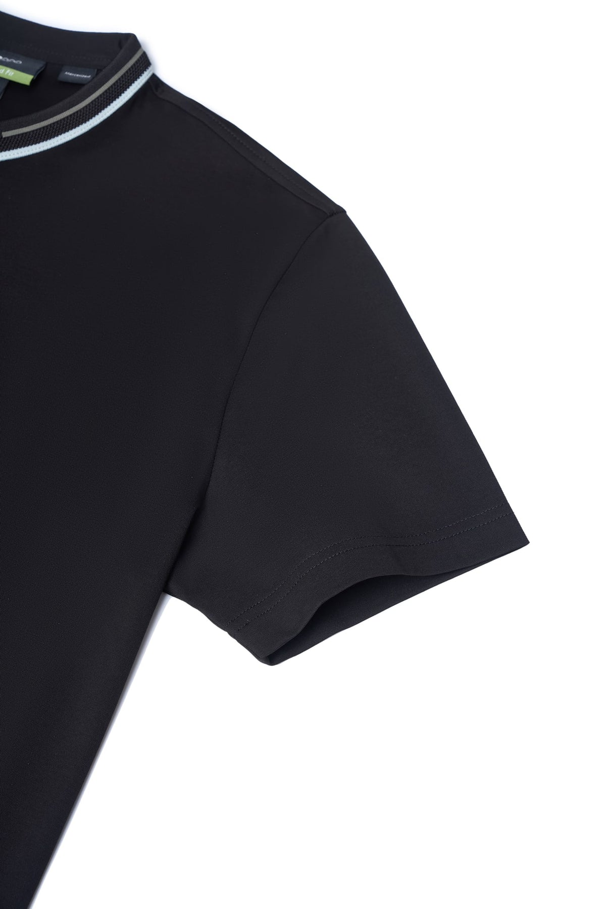 Mercerized Cotton Pique Comfort Fit Stand Collar Polo Tee