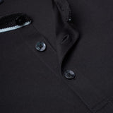 Mercerized Cotton Pique Comfort Fit Stand Collar Polo Tee