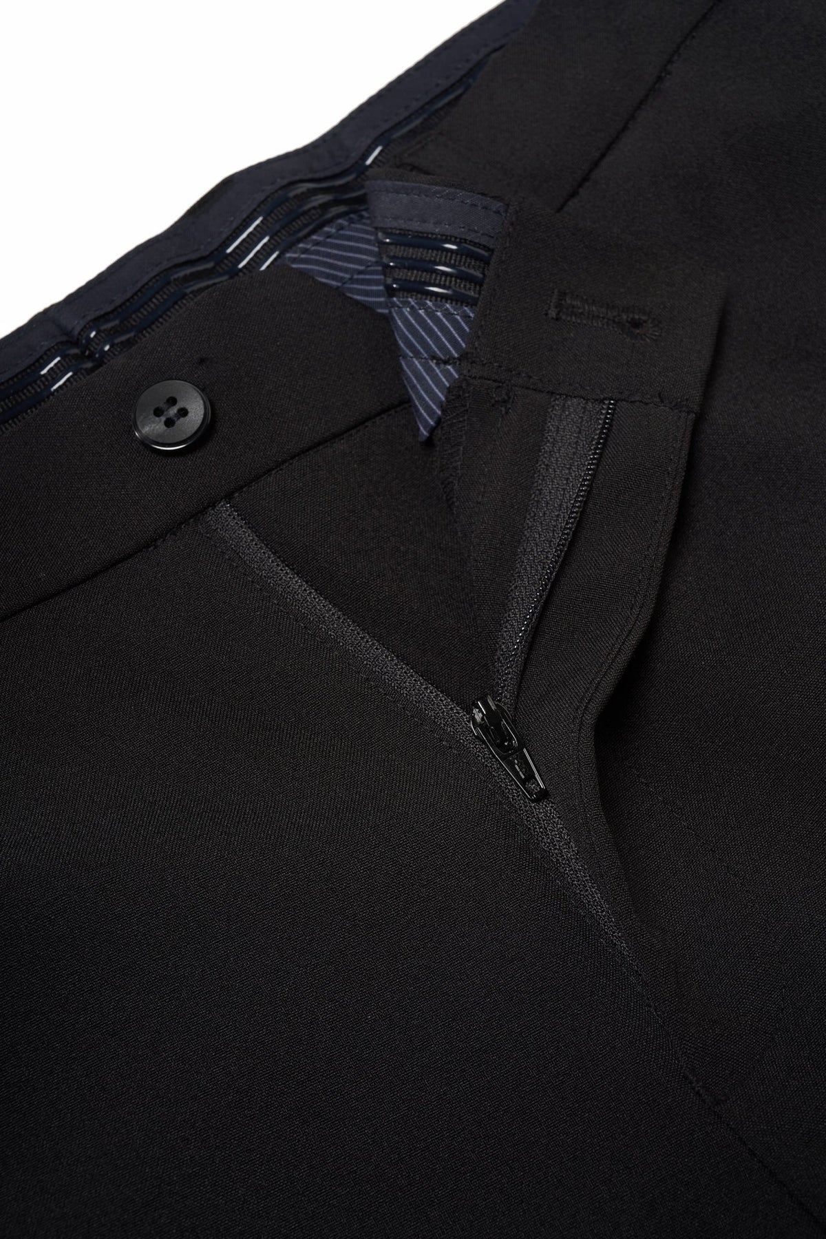 Three Proof Finish Plain Weave Slim Fit Suit Pants