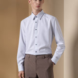 Three Proof Finish Plain Weave Smart Fit Suit Pants with Hidden Elastic Waistband
