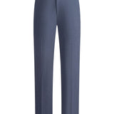 Three Proof Finish Plain Weave Smart Fit Suit Pants with Hidden Elastic Waistband