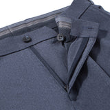 Three Proof Finish Plain Weave Smart Fit Suit Pants with Hidden Elastic Waistband