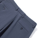 Three Proof Finish Plain Weave Smart Fit Suit Pants with Hidden Elastic Waistband