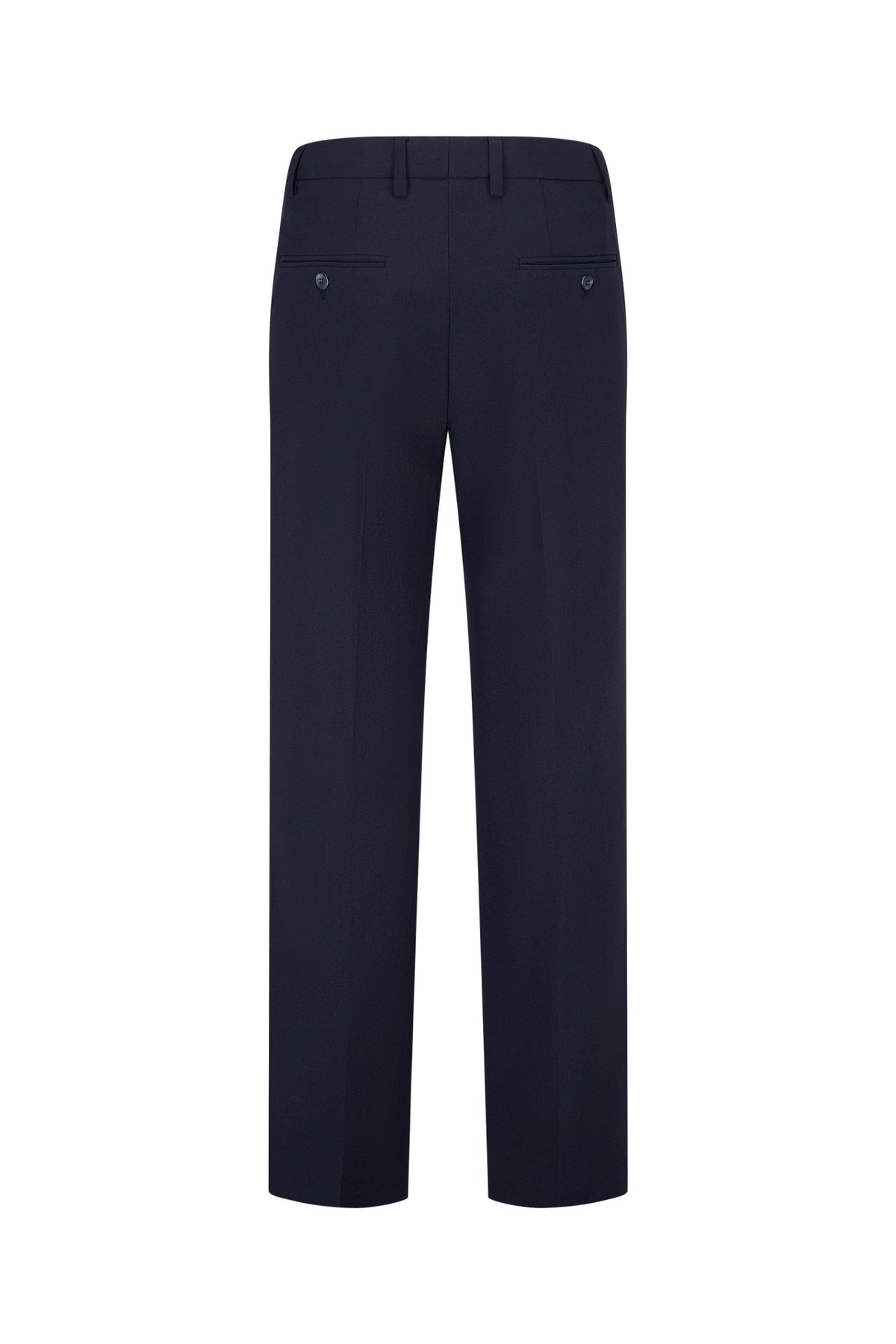 Three Proof Finish Plain Weave Smart Fit Suit Pants with Hidden Elastic Waistband