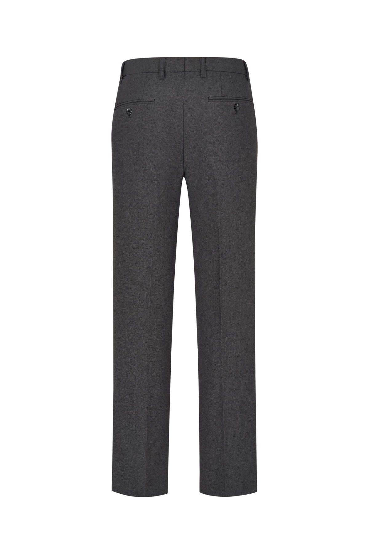 Three Proof Finish Plain Weave Smart Fit Suit Pants with Hidden Elastic Waistband