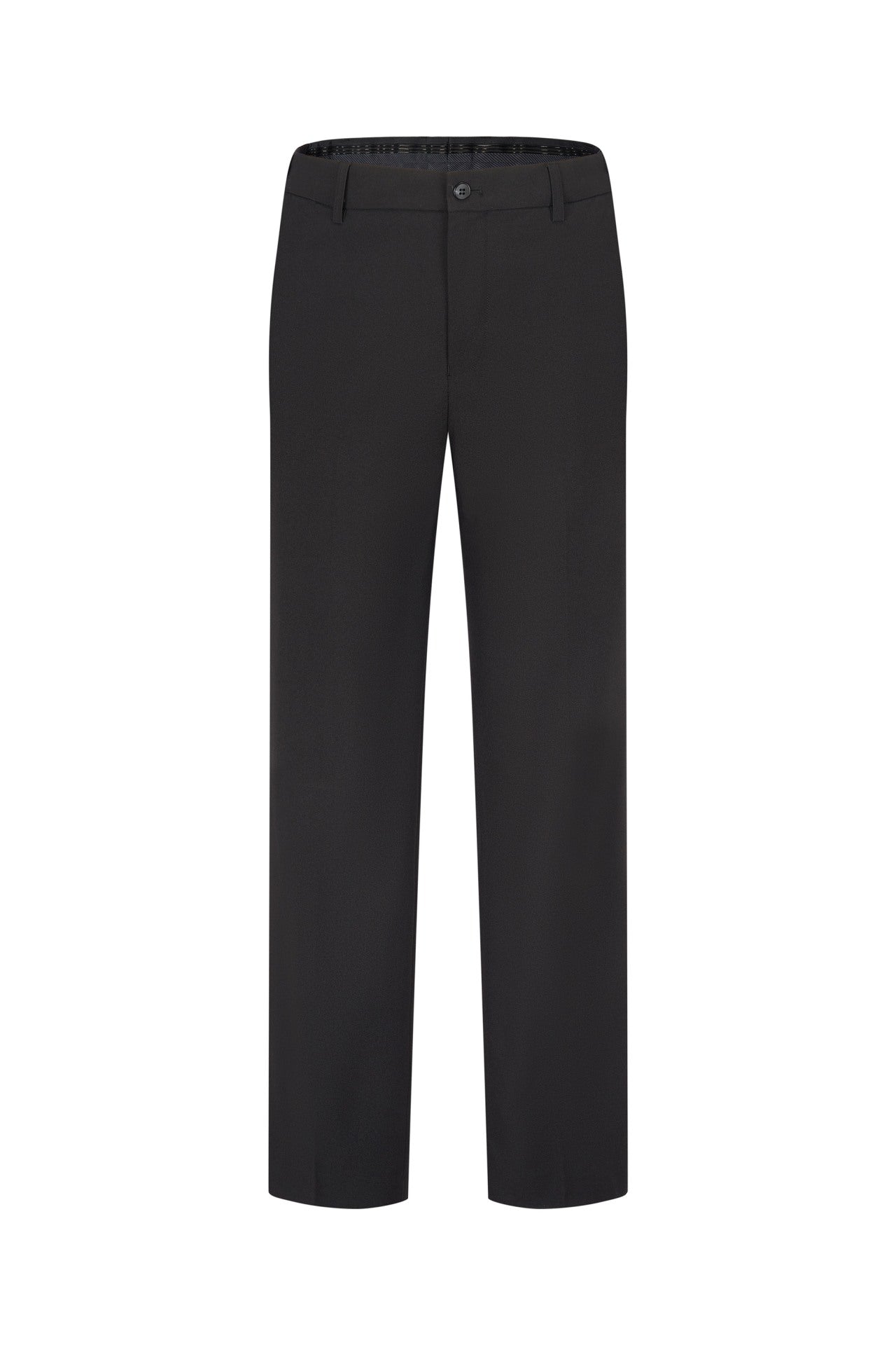 Three Proof Finish Plain Weave Smart Fit Suit Pants with Hidden Elastic Waistband